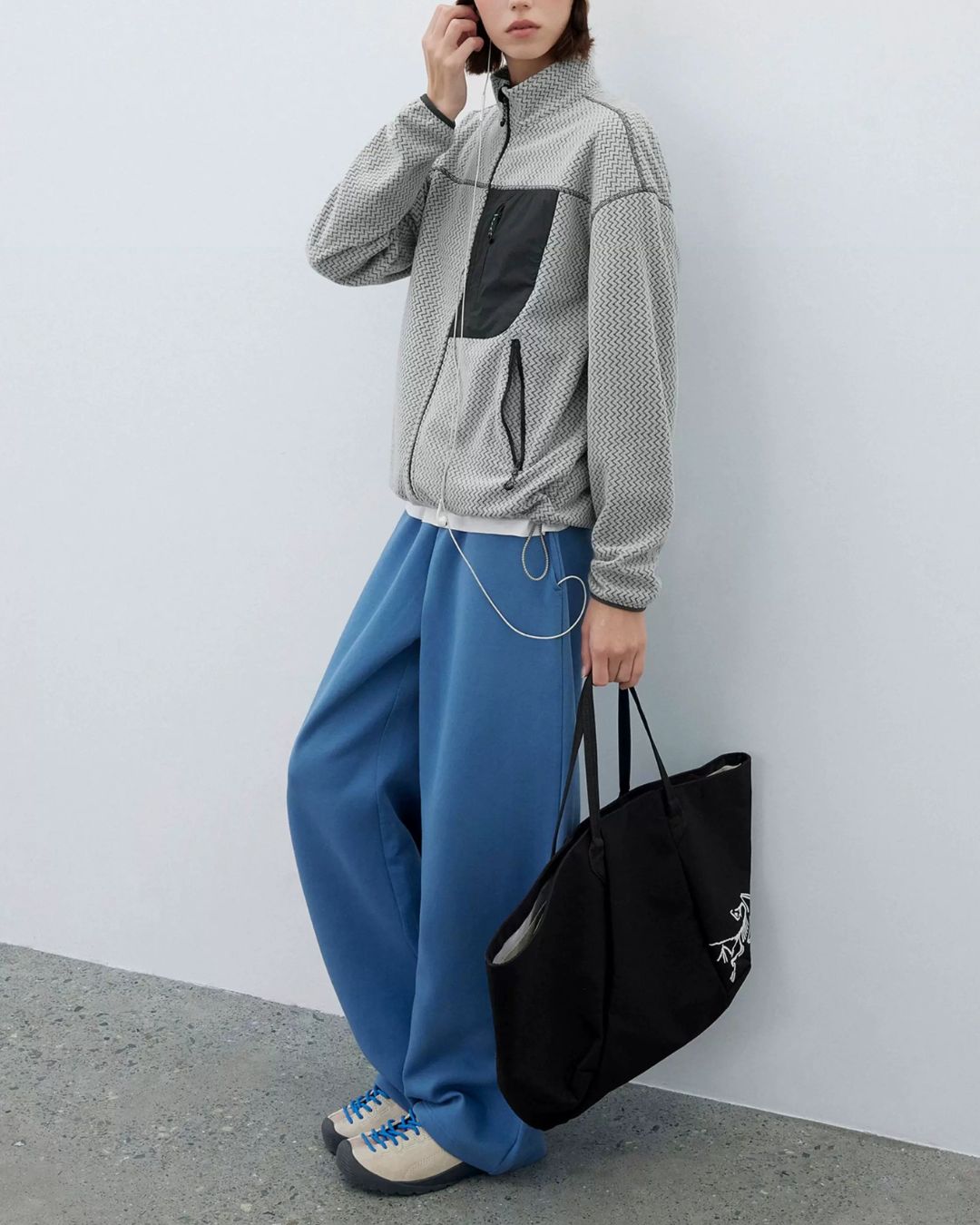 Wave Textured Fleece Jacket　JK266