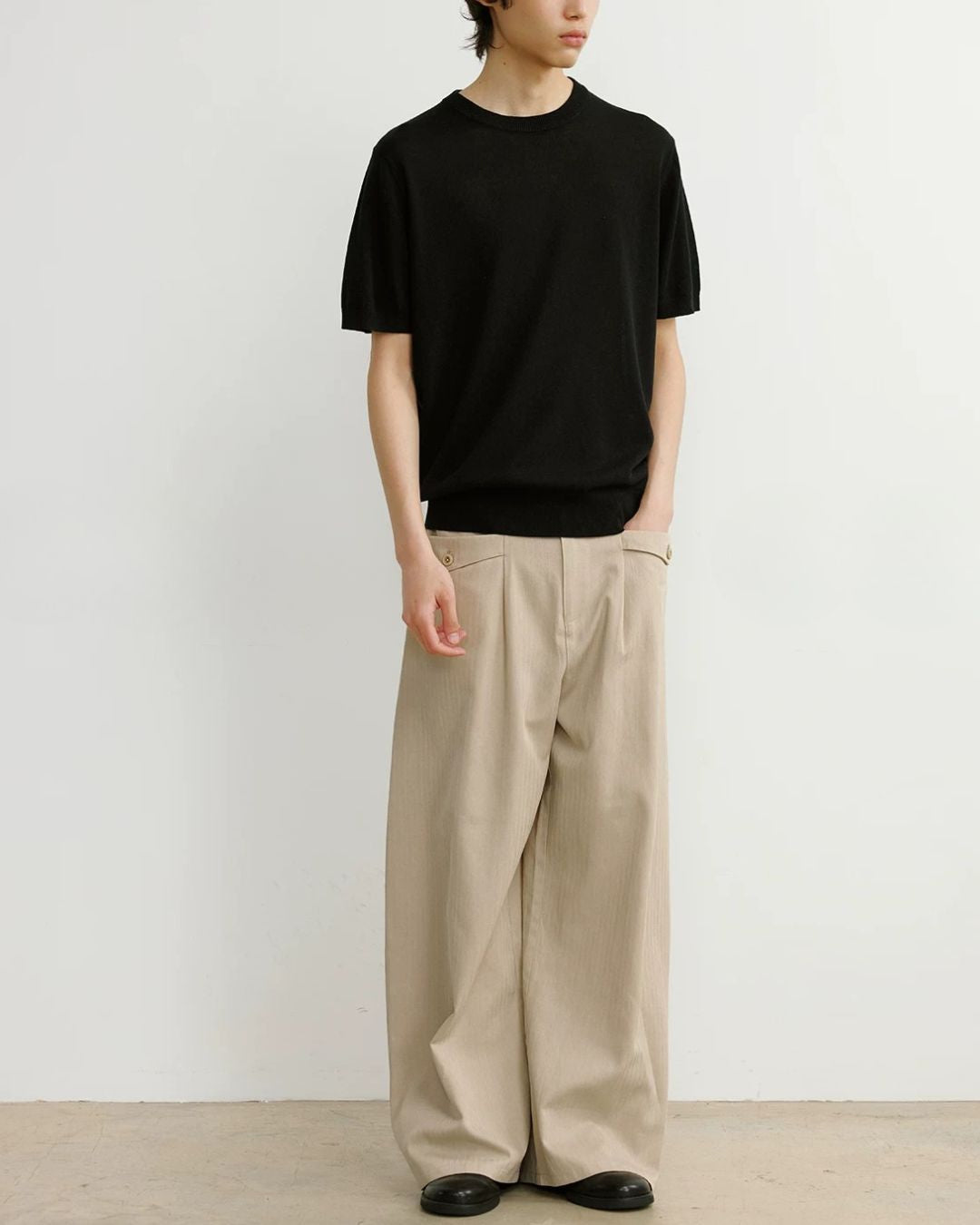 Relaxed Summer Knit T-Shirt　ST204