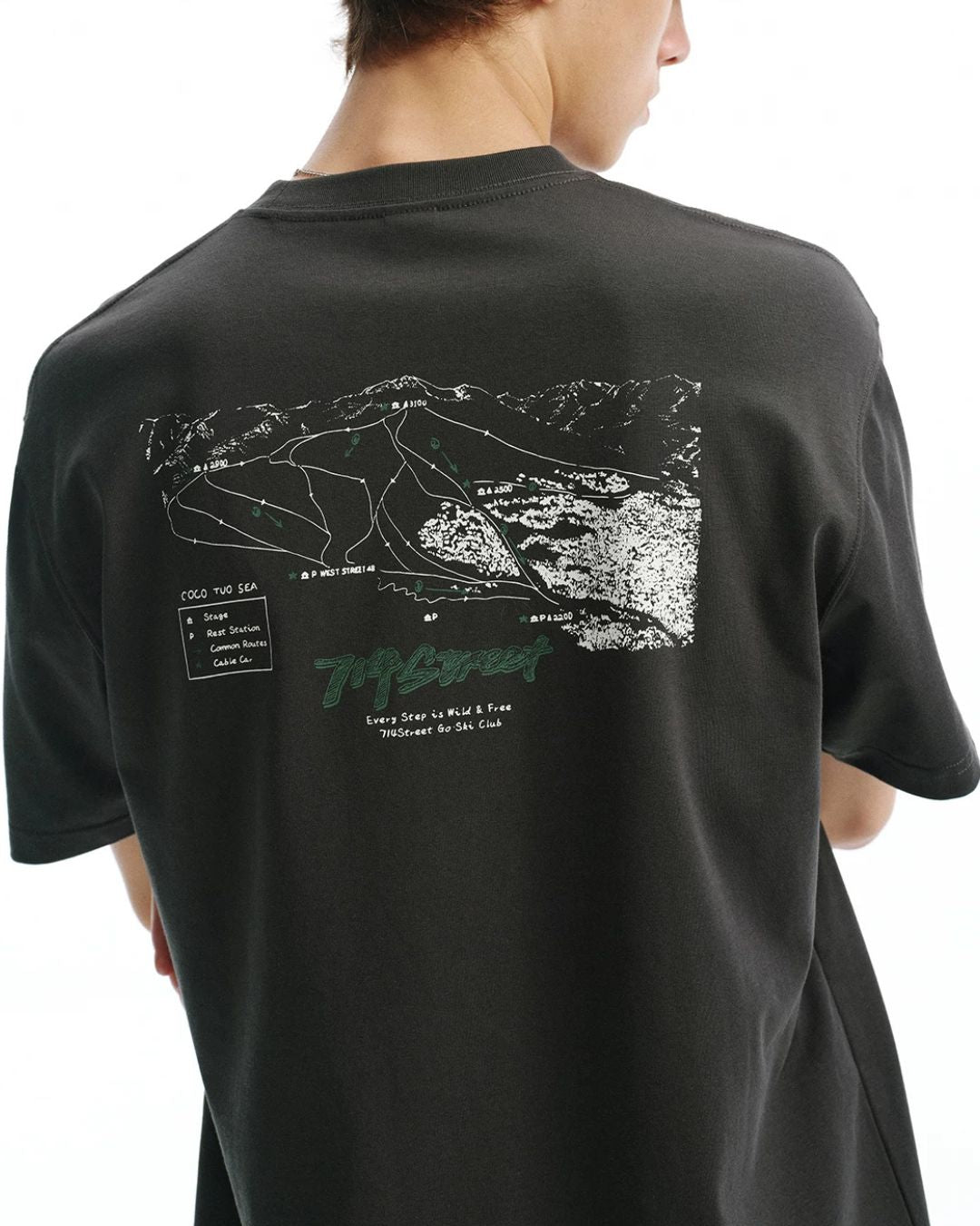 Map-Graphic  T-Shirt　ST220