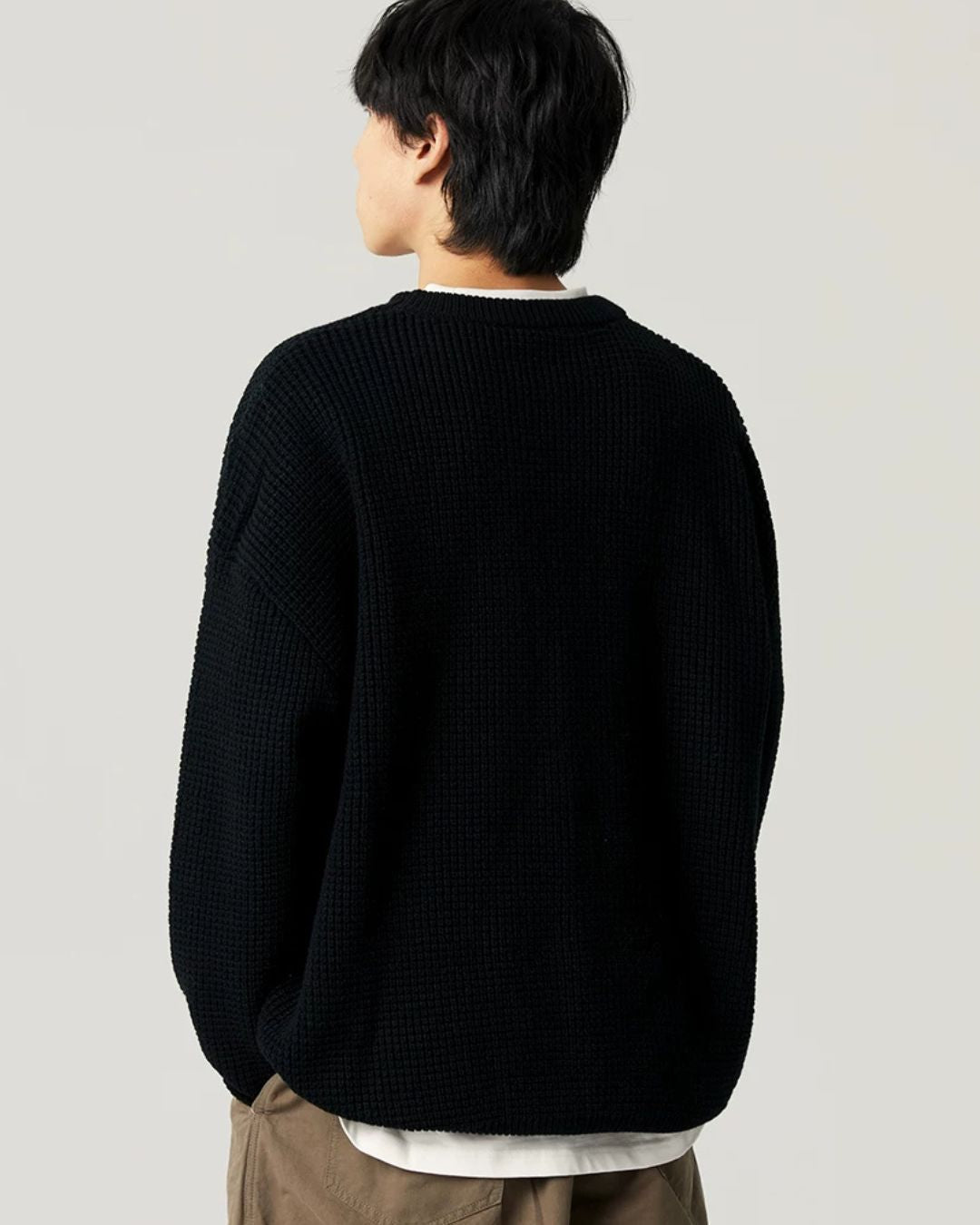 Waffle Crewneck Knit　KN057