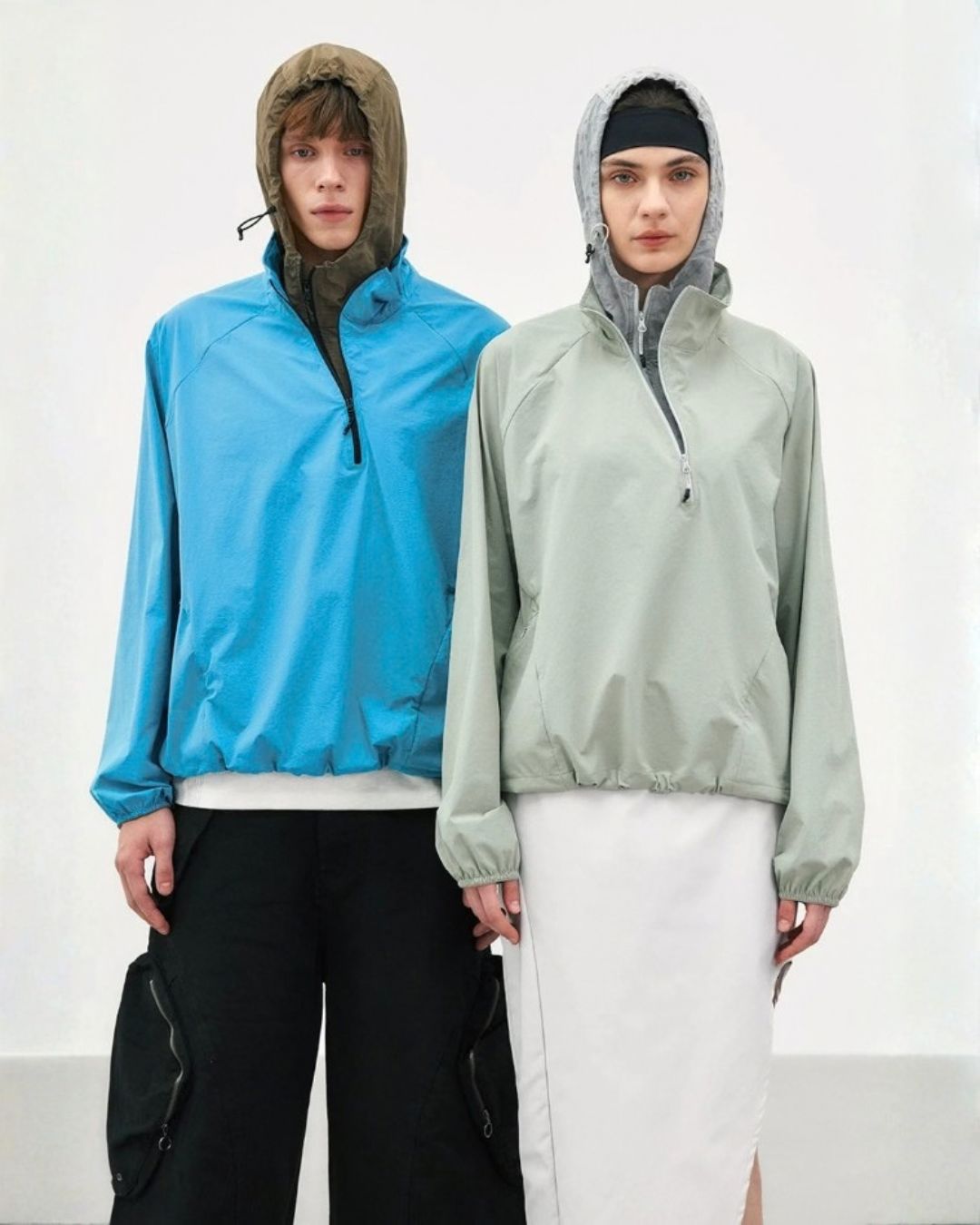 Layered Anorak Nylon Jacket　JK258