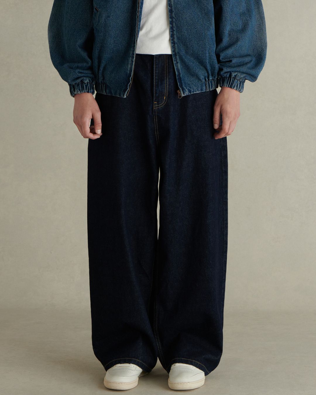 Non-wash Wide Denim Pants　DP045