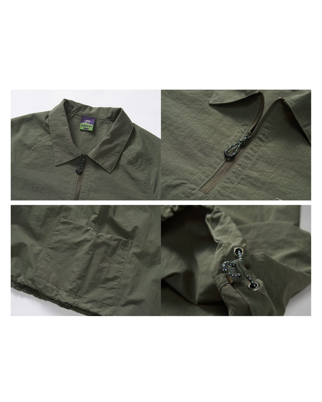 Nylon Half Zip Shirt　SS065