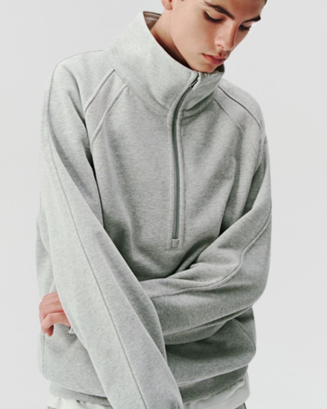 Half Zip Neck Sweat　SW069