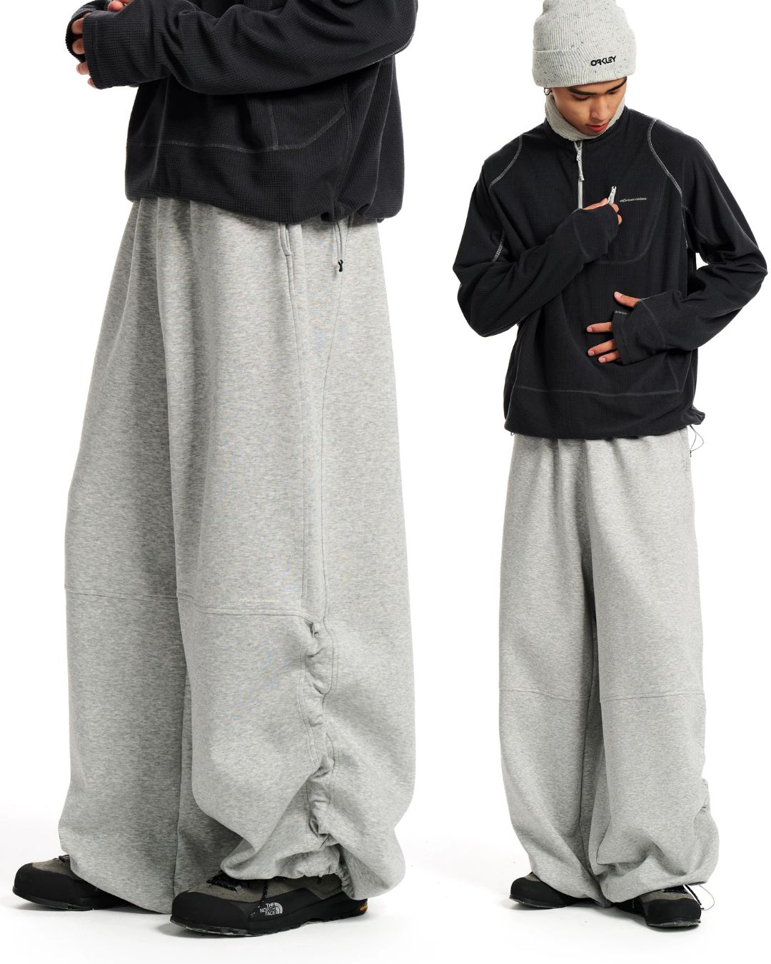 Shirred Wide Sweat Pants　WP127