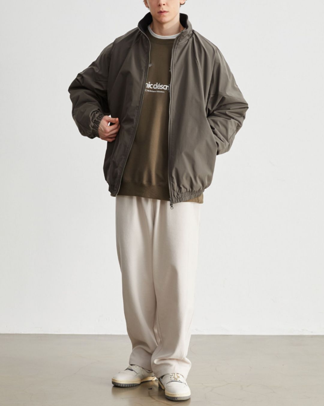 【10日以内お届け】Double Zipper Fleece Jacket　JK245