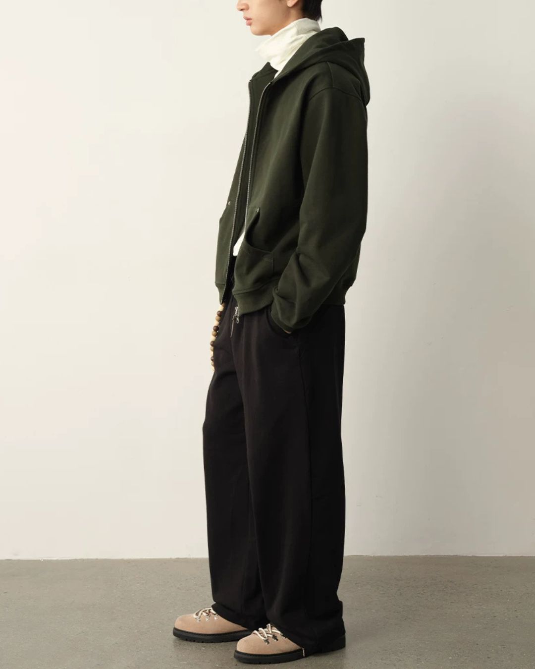 Double Zip Heavy Hoodie　HD087