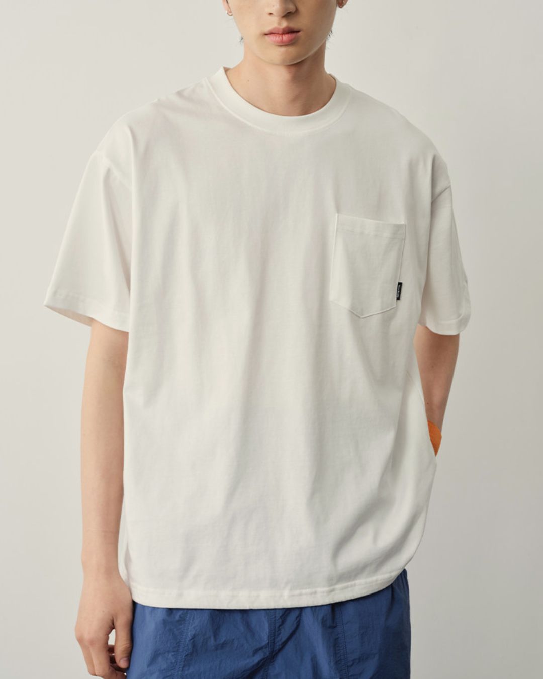 Pocket Drawstring Cool T-shirt　ST183