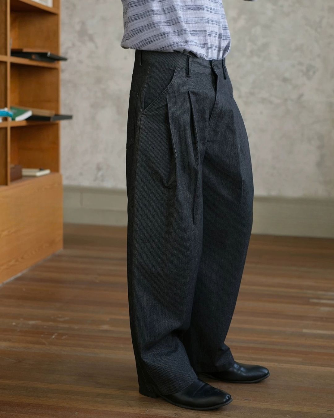 Relaxed Tuck Wide Pants　WP121