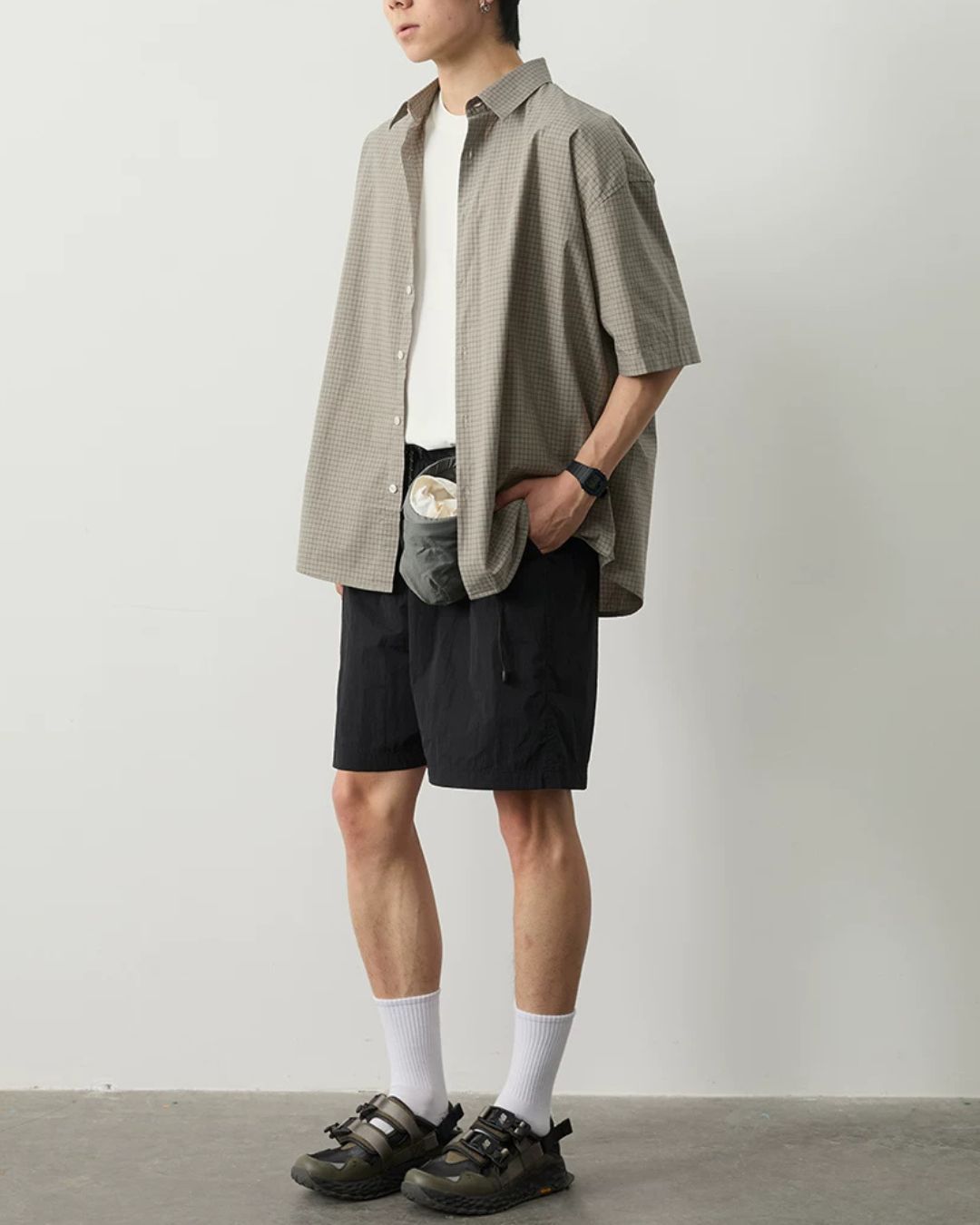 Drawstring Mesh Shorts　SP072