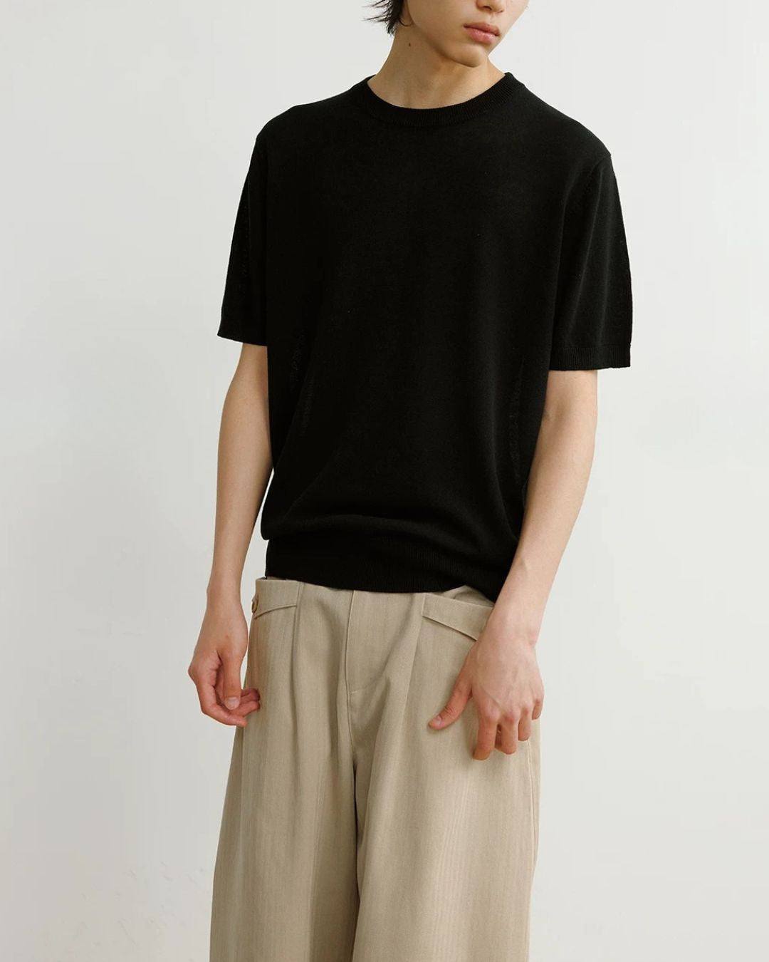 Relaxed Summer Knit T-Shirt　ST204