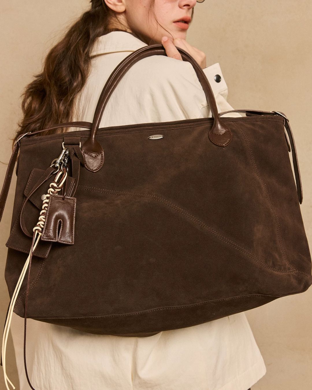 Multi-way Suede Tote Bag　BG017
