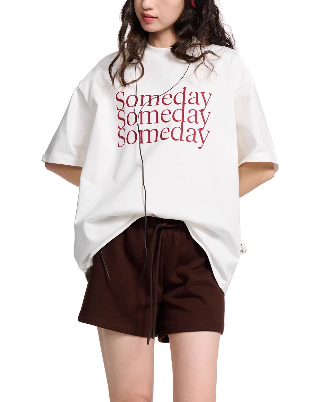 3-tier Logo Loose T-shirt　ST180