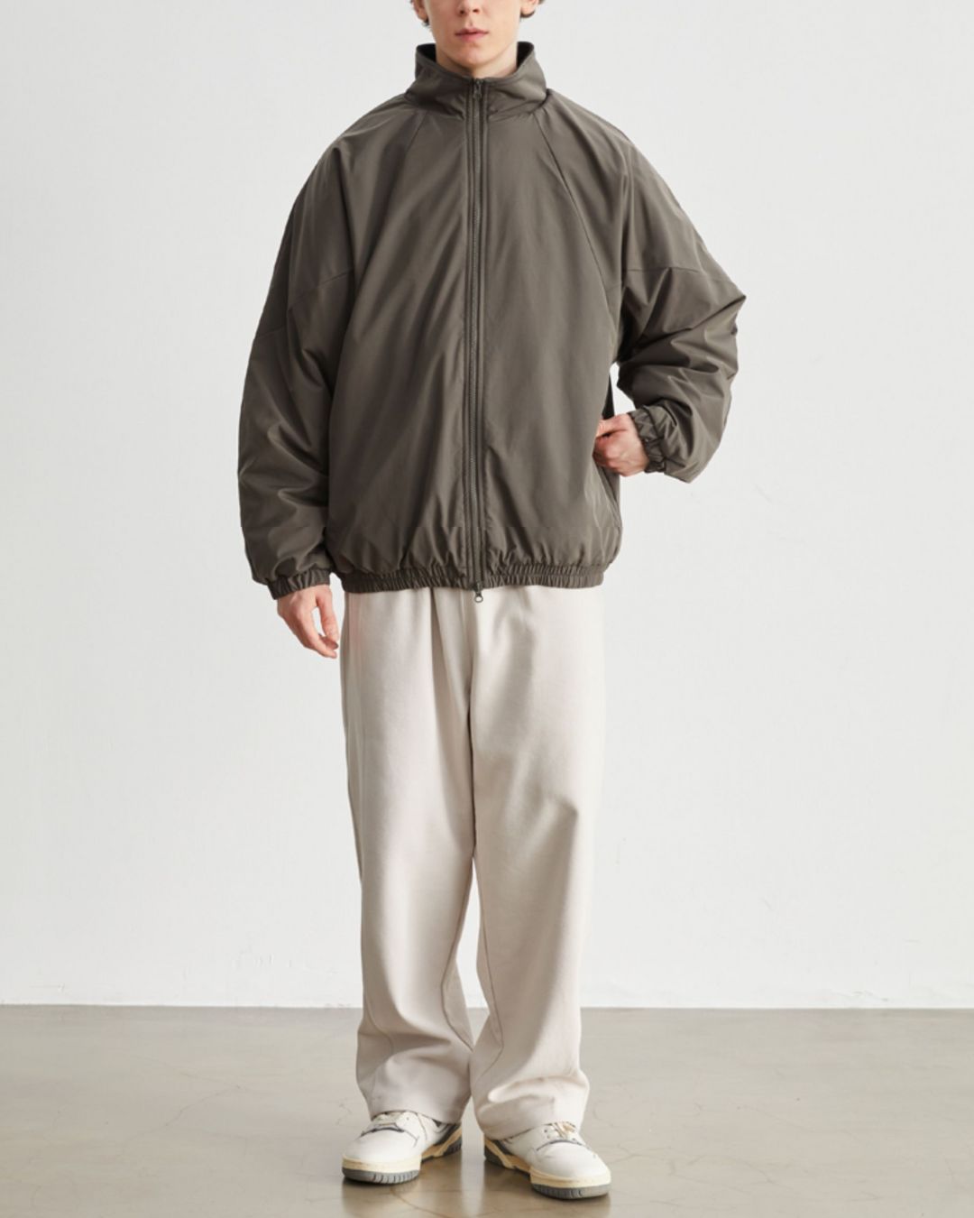 【10日以内お届け】Double Zipper Fleece Jacket　JK245