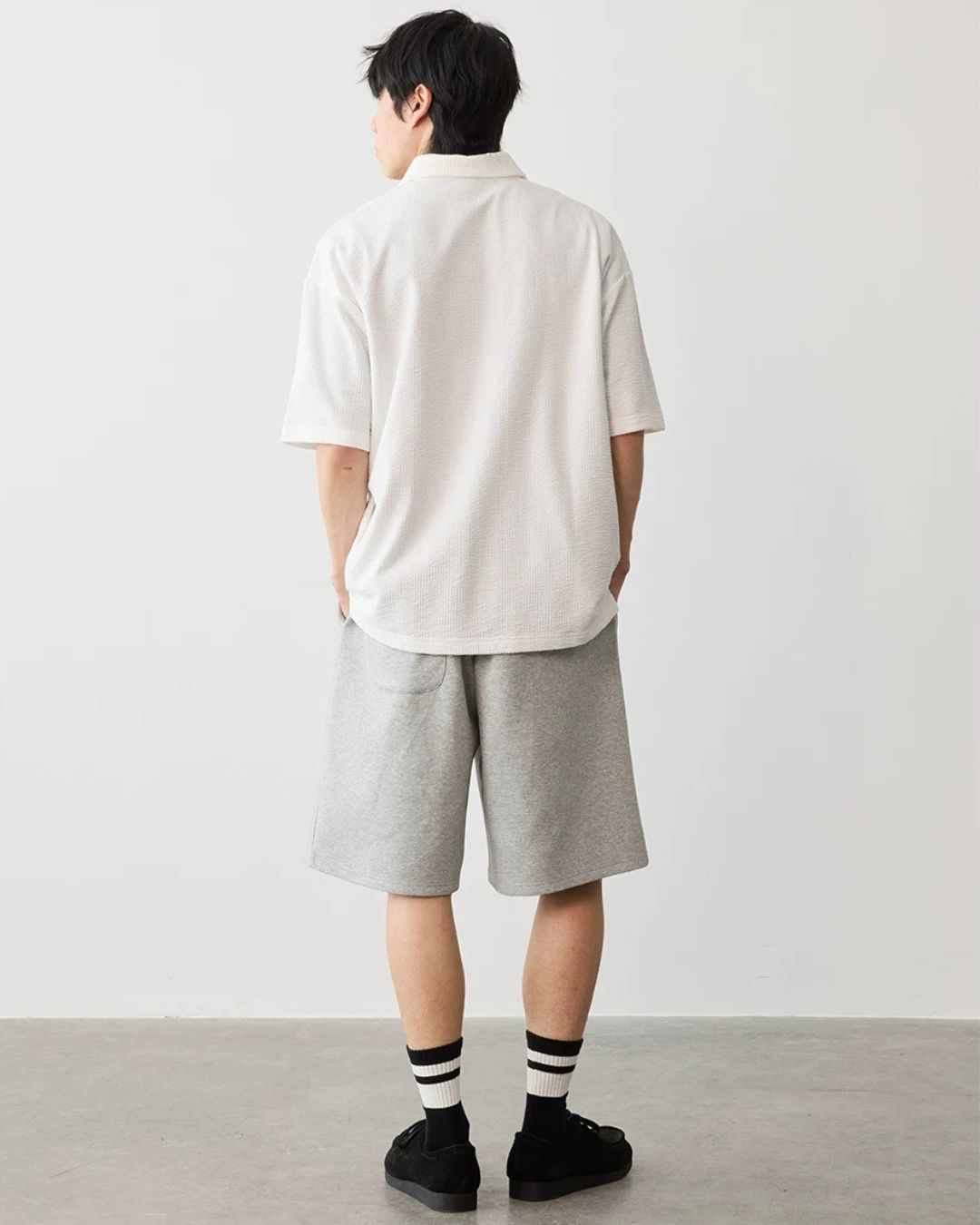 Comfortable Waffle Polo Shirt　SS087