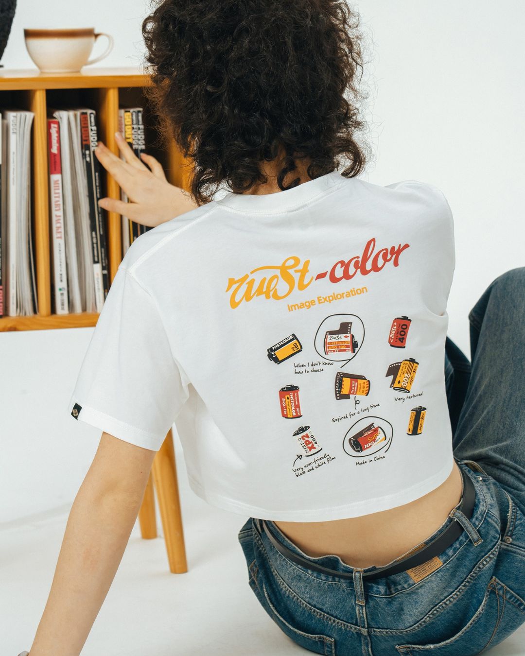 Film Design Print T-shirt　ST072