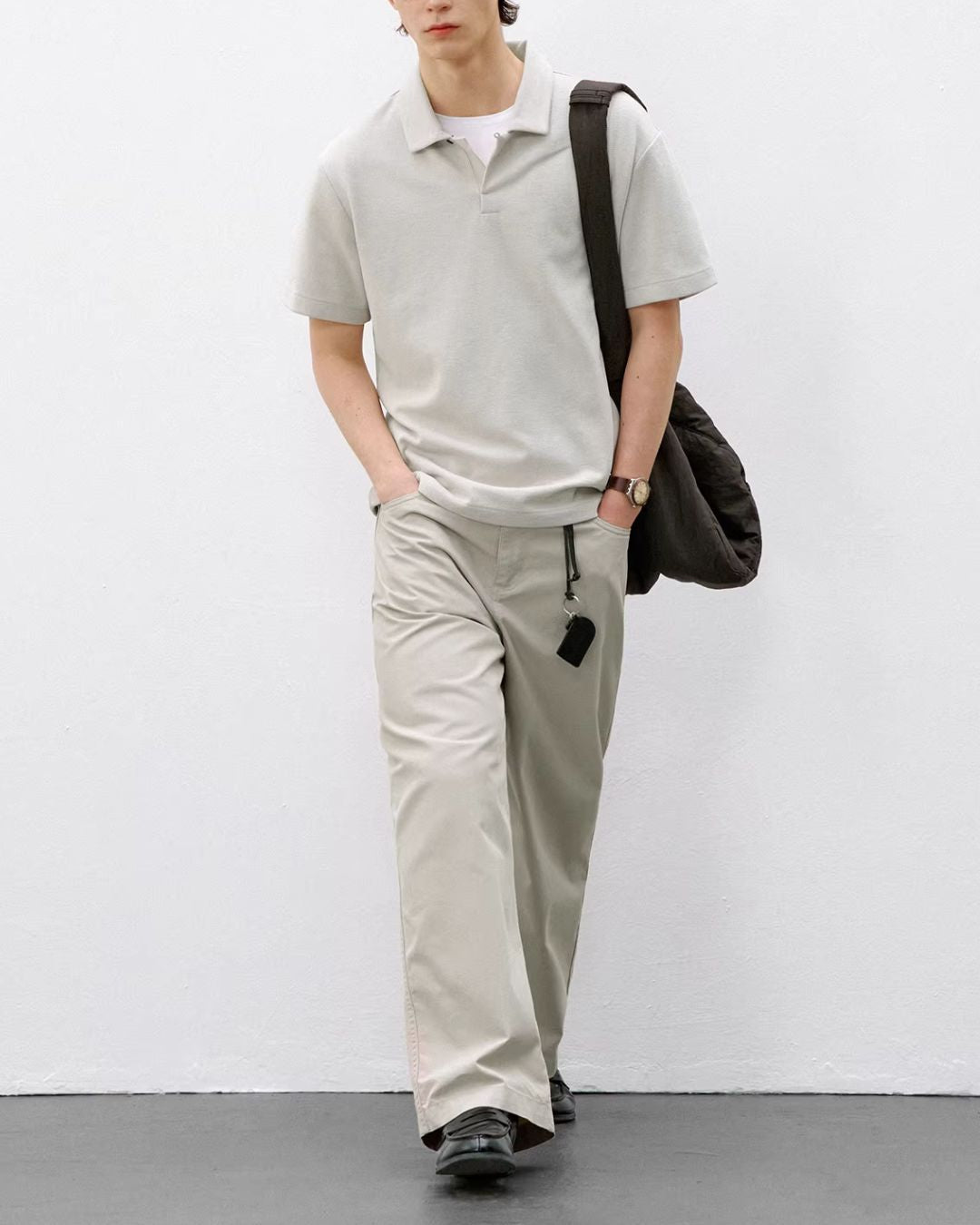 Seagull Collar Polo Shirt　SS077