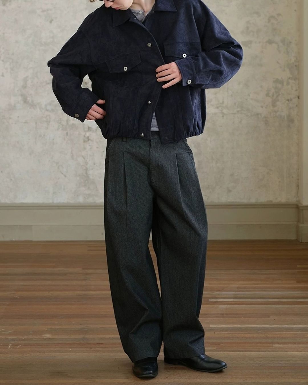 Relaxed Tuck Wide Pants　WP121