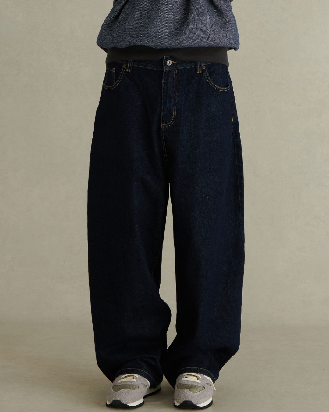 Non-wash Wide Denim Pants　DP045