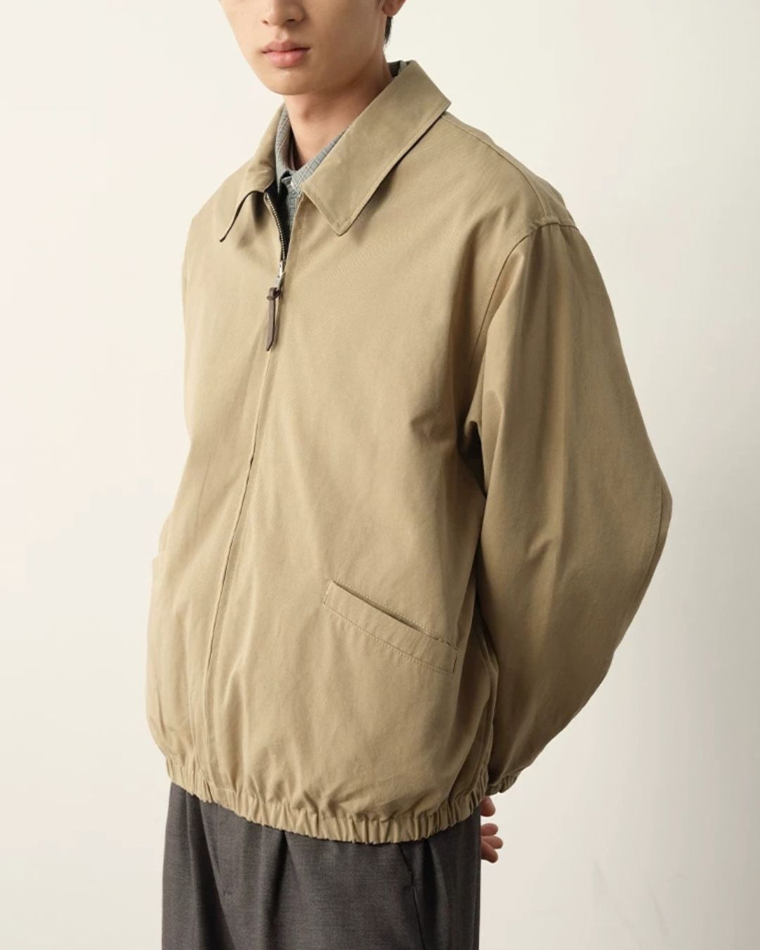 Reversible Check Zip Jacket　JK259