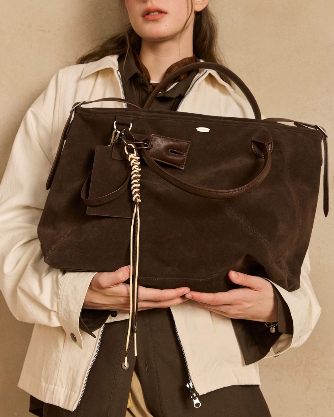 Multi-way Suede Tote Bag　BG017