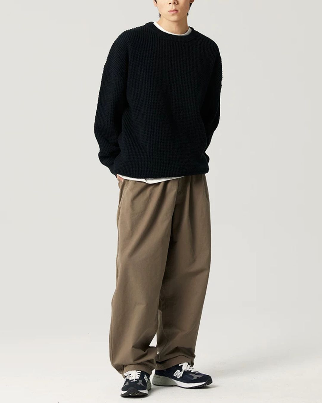 Waffle Crewneck Knit　KN057