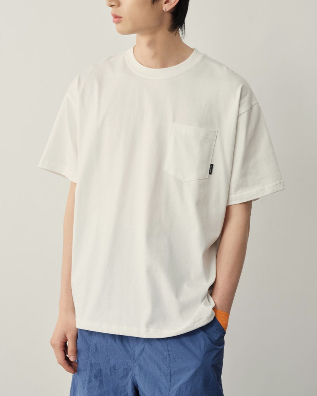 Pocket Drawstring Cool T-shirt　ST183