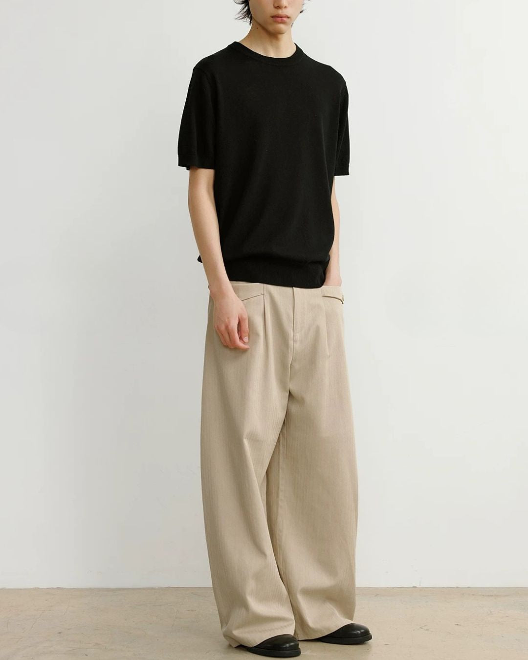 Relaxed Summer Knit T-Shirt　ST204
