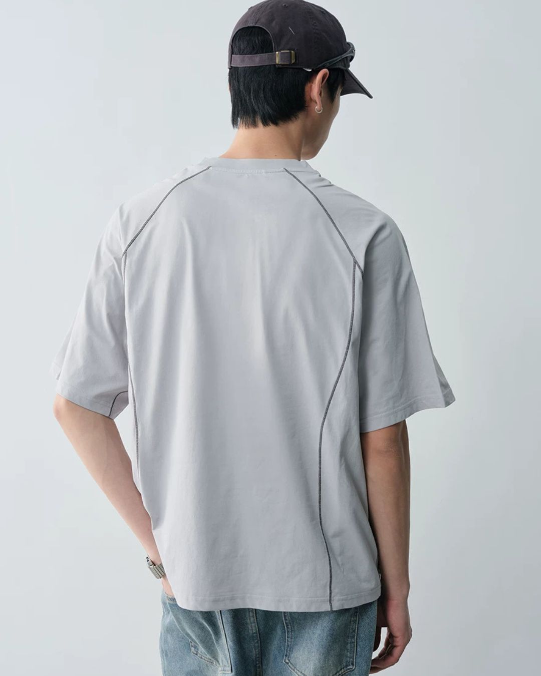 Curved Line Sporty T-Shirt　ST190