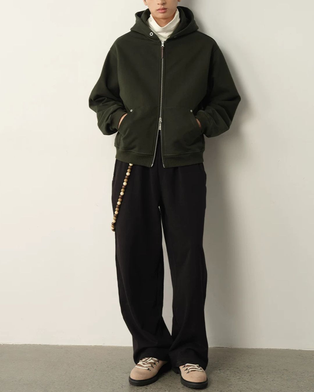 Double Zip Heavy Hoodie　HD087