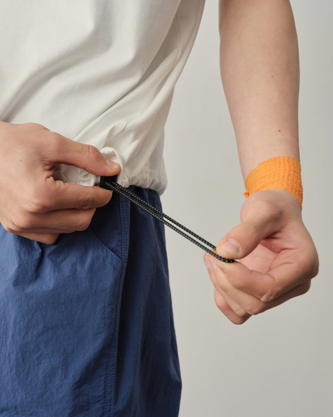 Pocket Drawstring Cool T-shirt　ST183
