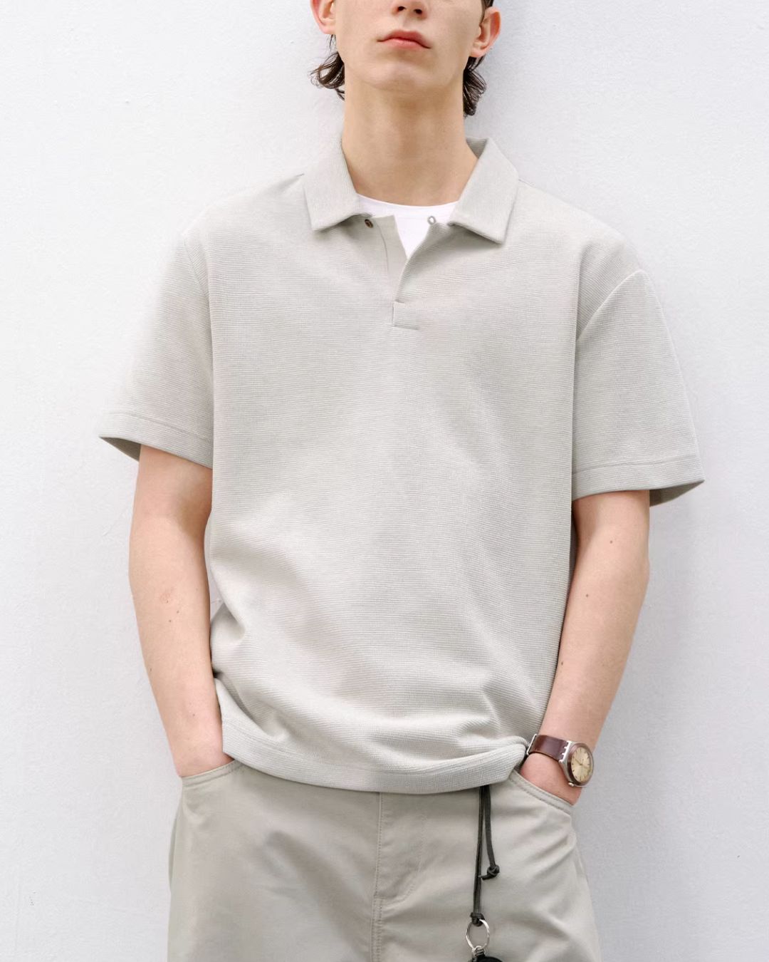 Seagull Collar Polo Shirt　SS077