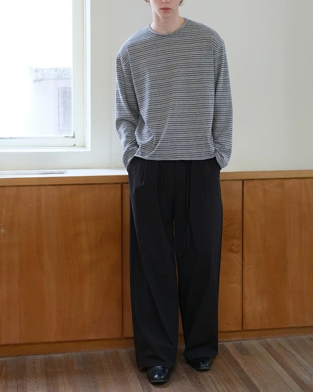 Casual Tuck Wide Pants　WP122