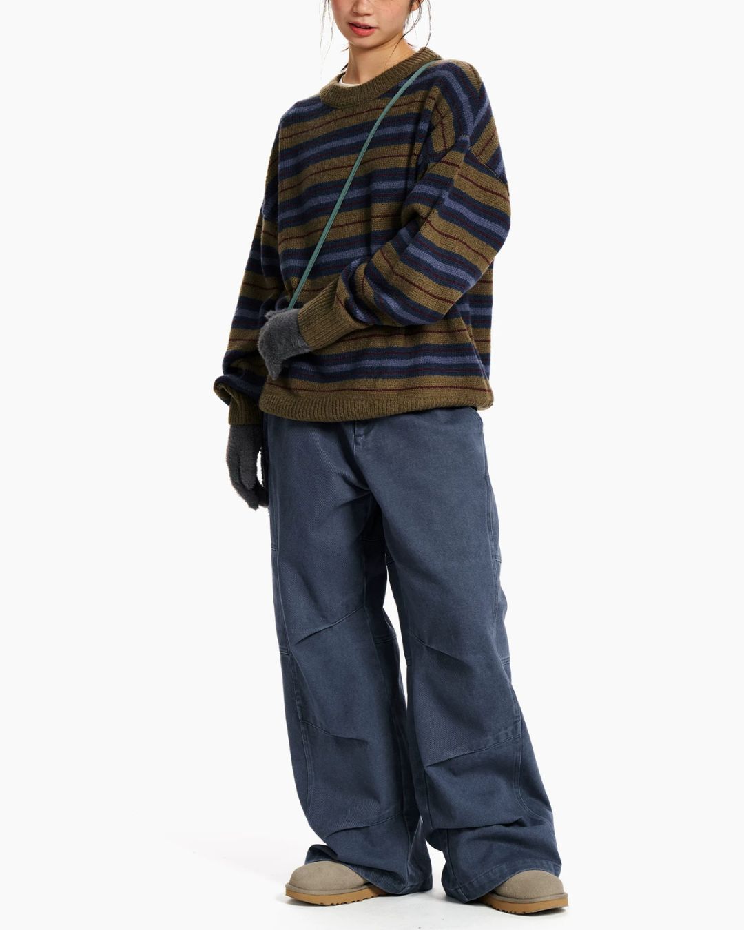Washed Twill Wide Pants　WP128