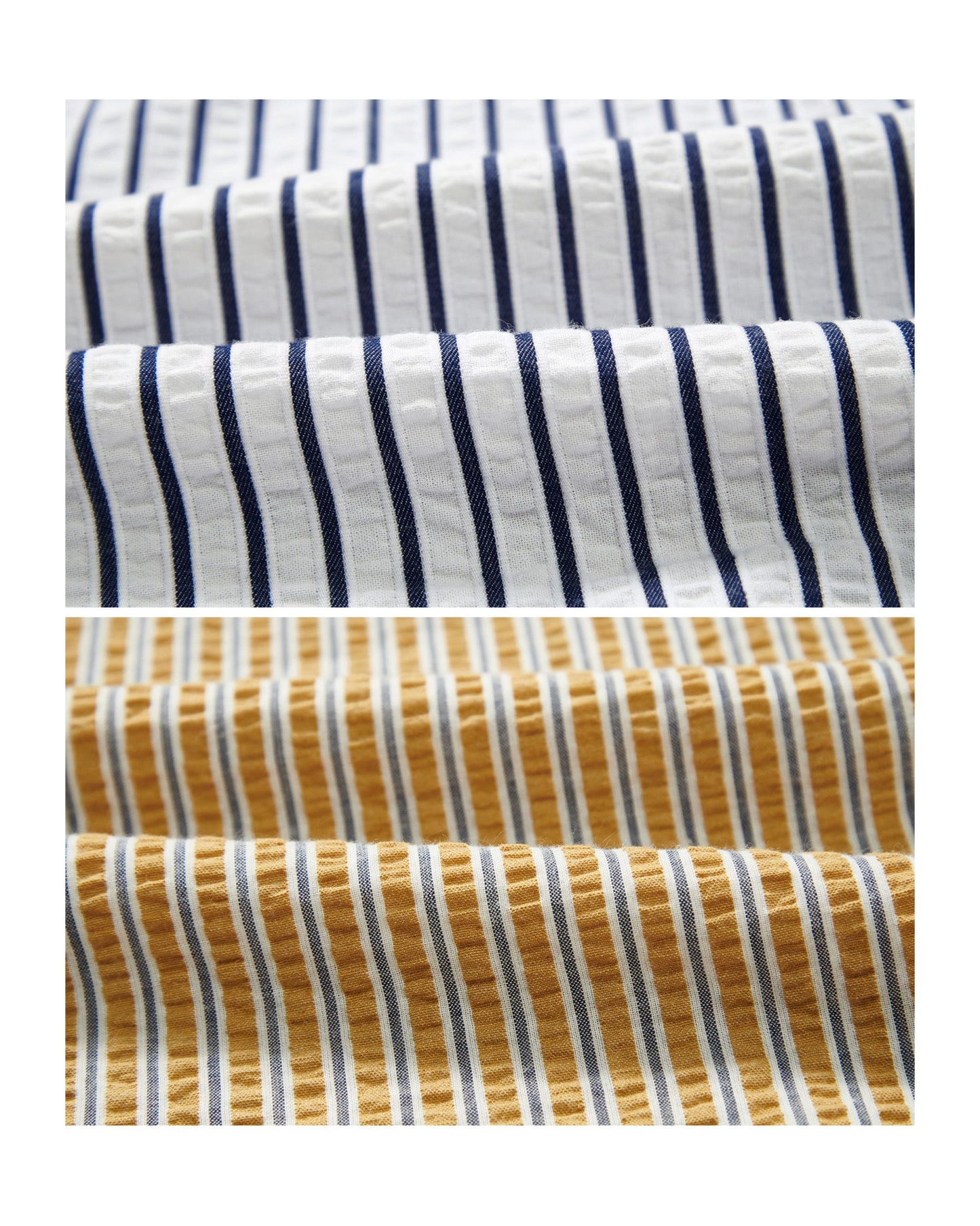 【一部予約販売】Open Collar Striped-Shirt　SS025