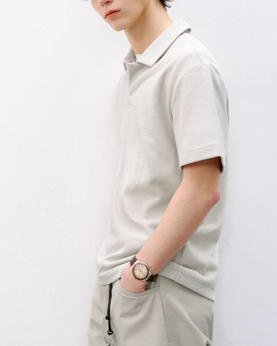 Seagull Collar Polo Shirt　SS077