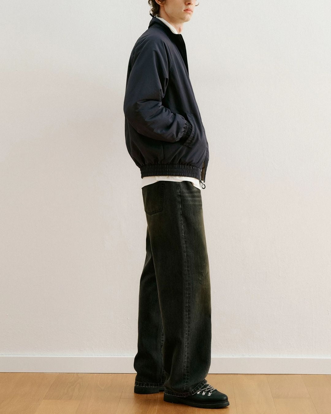Reversible Stand Collar Jacket　JK257