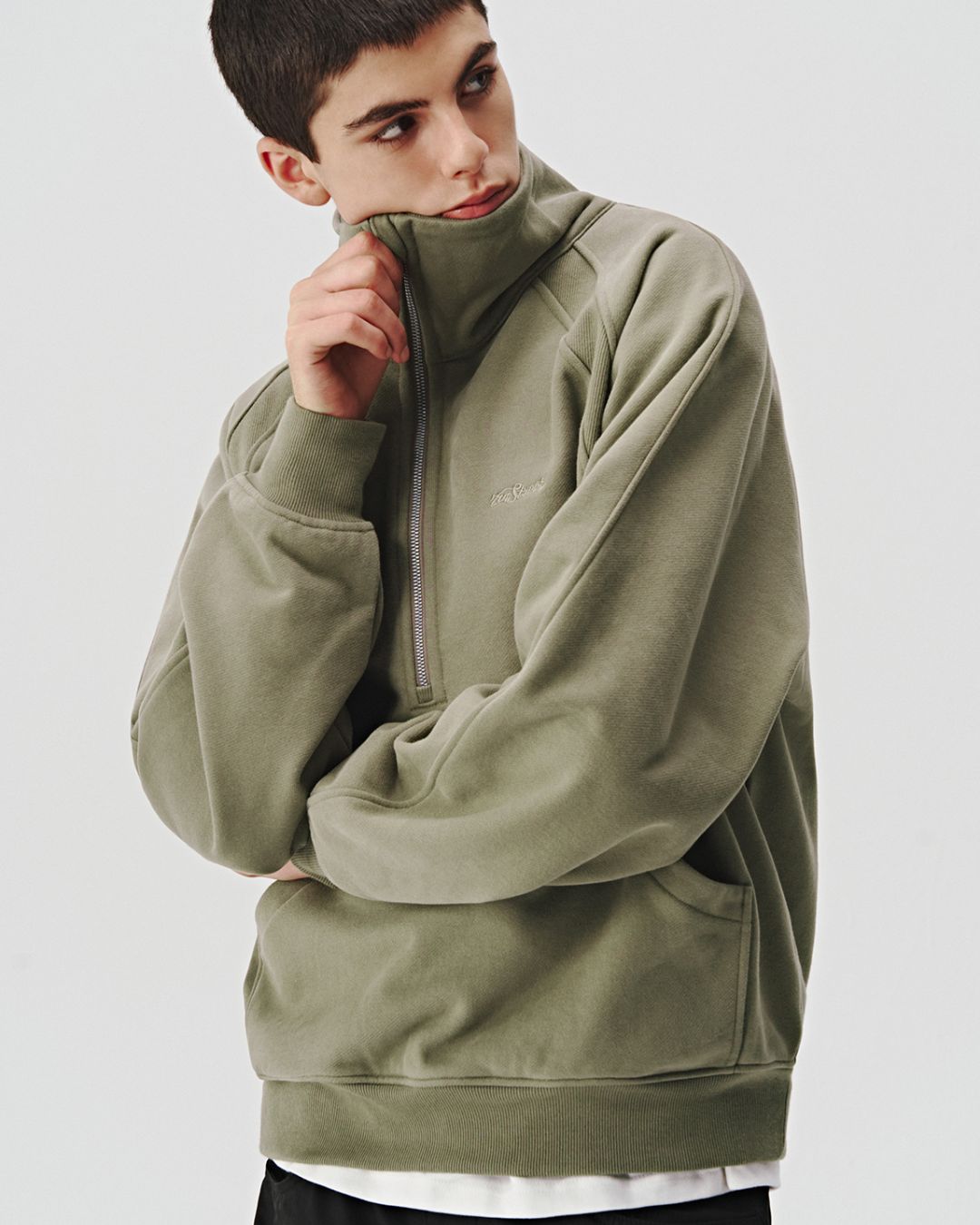 Half Zip Neck Sweat　SW069