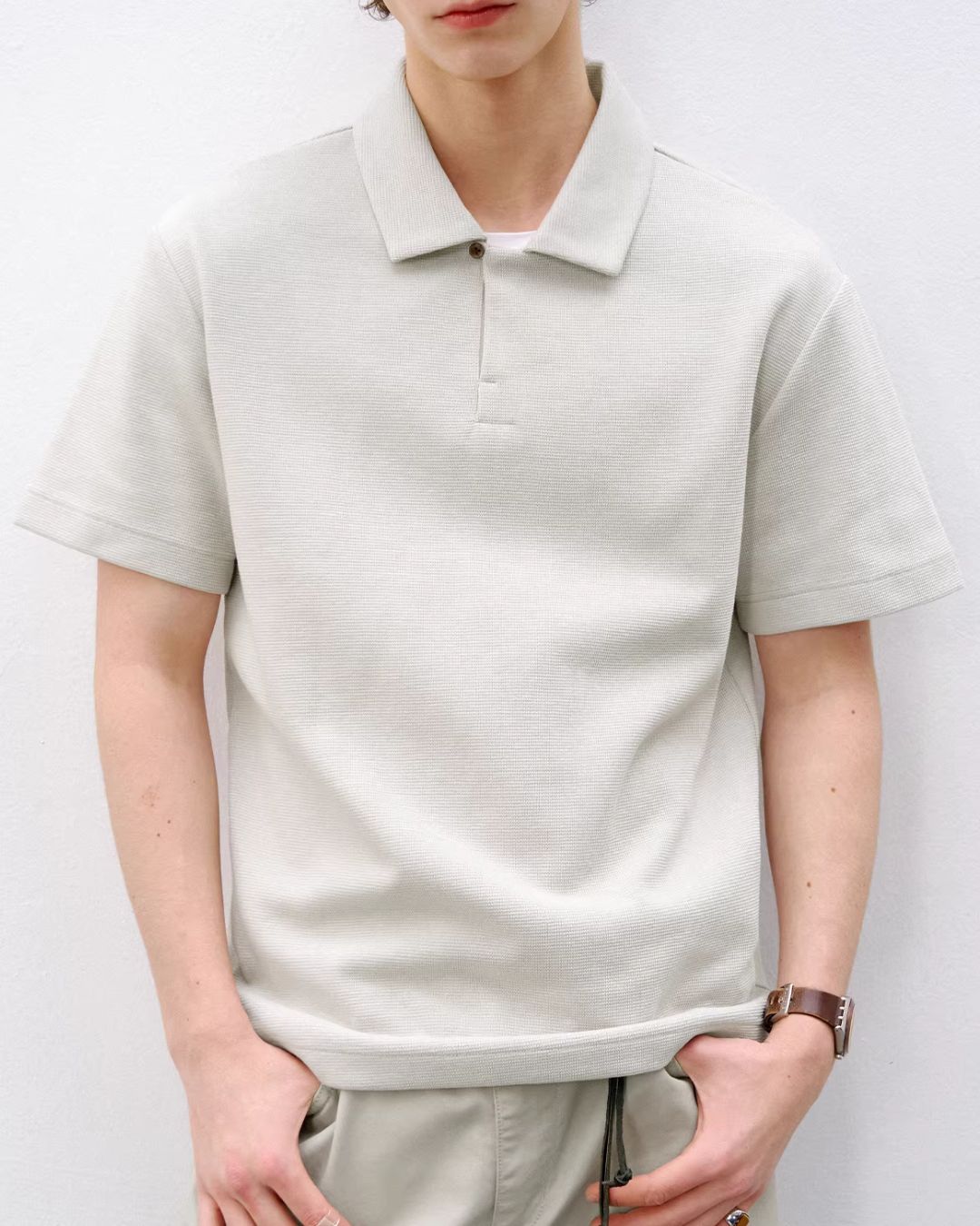 Seagull Collar Polo Shirt　SS077