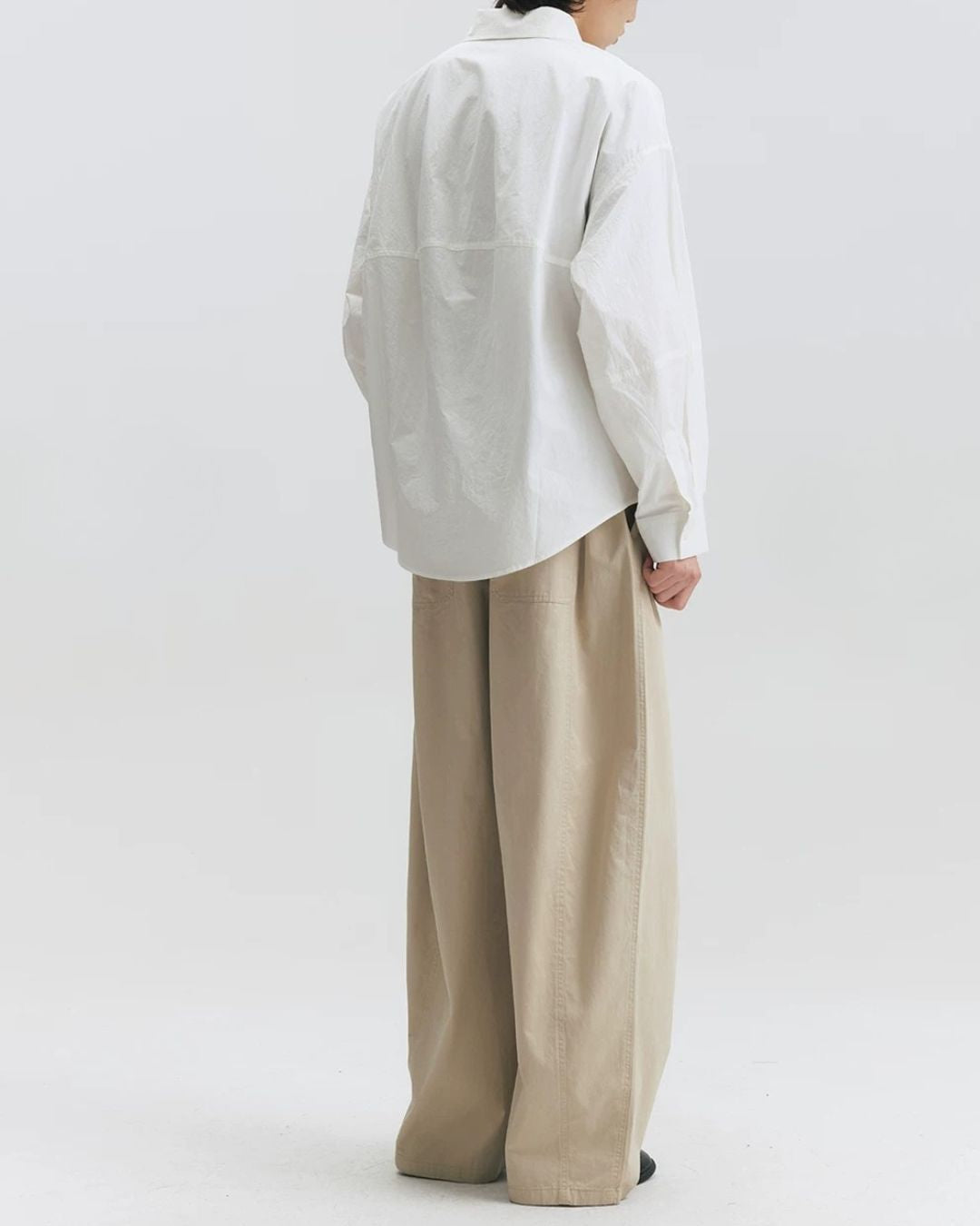 Cotton Gathered Wide Pants　WP106
