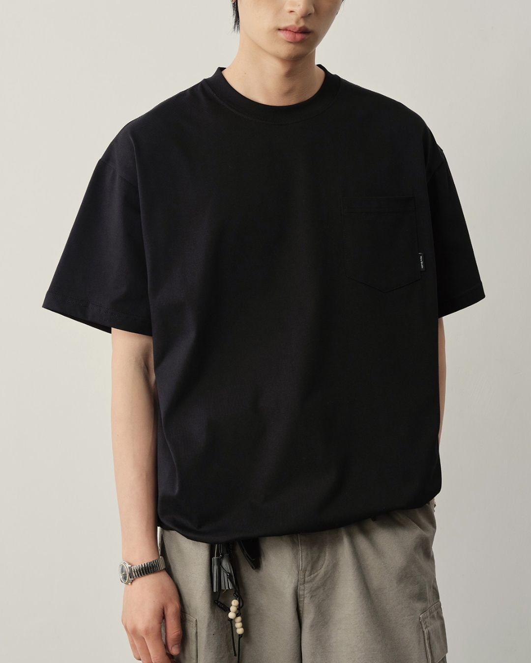 Pocket Drawstring Cool T-shirt　ST183
