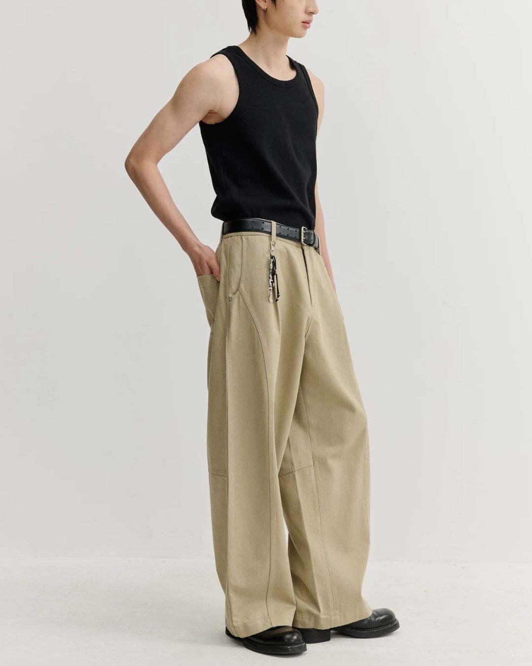 Lyocell-blend Curved Pants　WP113