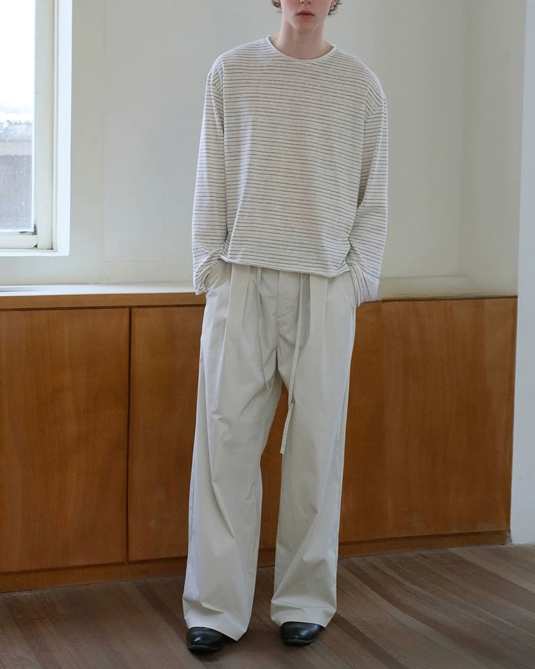 Casual Tuck Wide Pants　WP122
