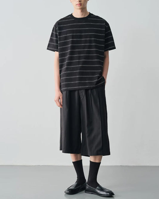 Double-border Crew Neck T-shirt　ST194