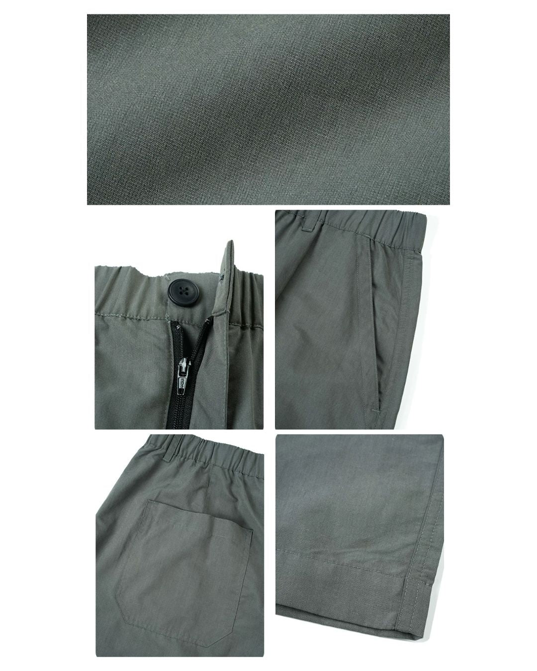 Linen-blend Curved Pants　WP107