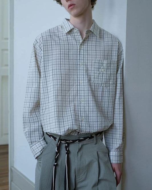 Textured Check Shirt　LS113
