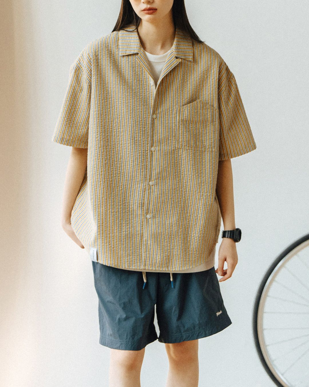 【10日以内お届け】Nylon Logo Half Pants　SP021