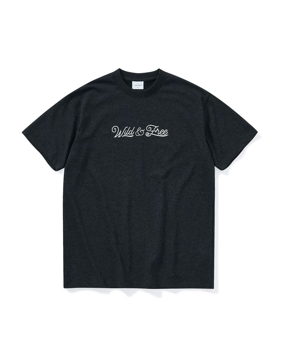 Textured Logo Crew Neck T-Shirt　ST188