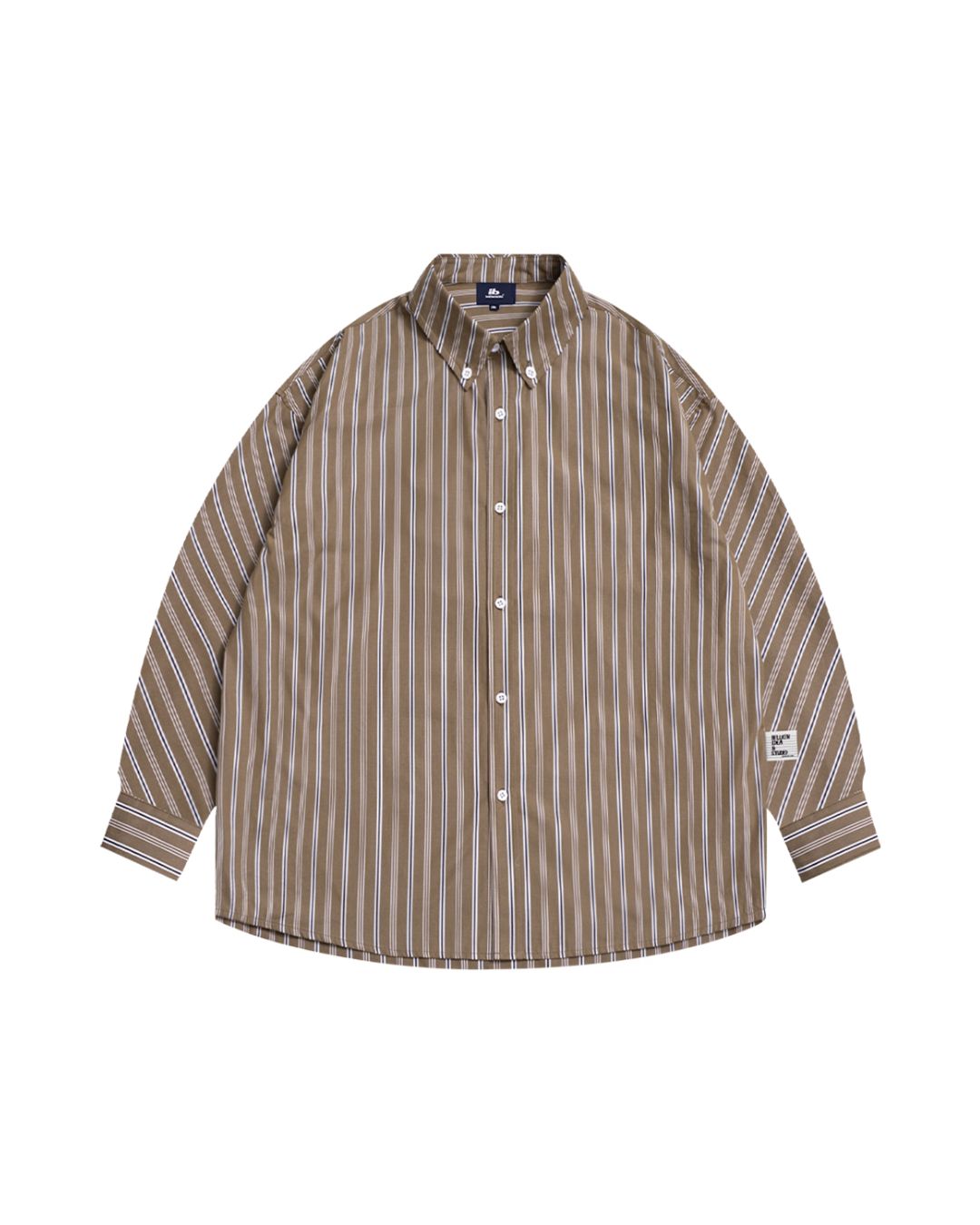 Contrast Casual Striped Shirt　LS091