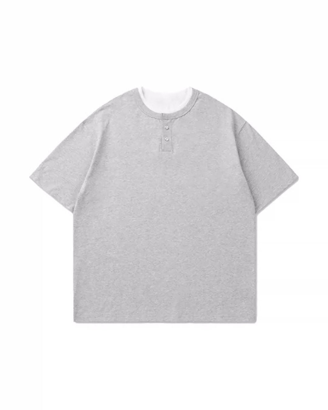 Relaxed Dry Henley Neck T-Shirt　ST222